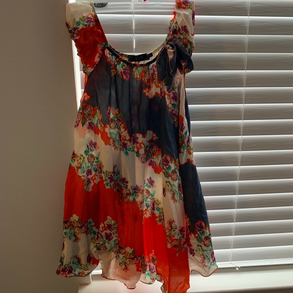 Floral off the shoulder blouse